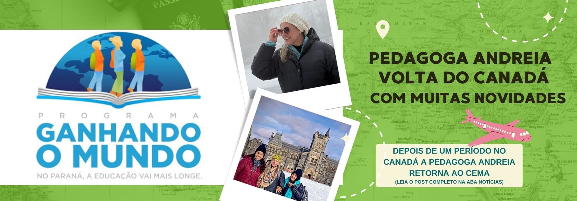 Andreia Retorna após Intercâmbio no Canadá
